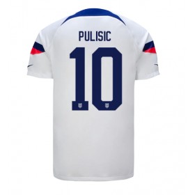 Förenta staterna Christian Pulisic #10 Hemmakläder VM 2022 Kortärmad